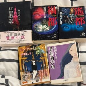 Japanese Novel Collection with Vibrant Covers